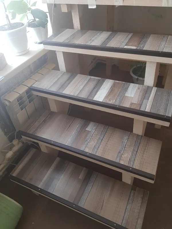 Порог угловой ПУ 04.1800.056 Бетон темный