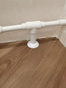 Обвод для труб универсальный ПВХ ИДЕАЛ Ф16-22 001 Белый