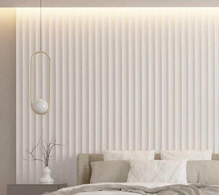 Стеновая панель МДФ. 2760*122*12мм AP122503.91 Белый под покраску