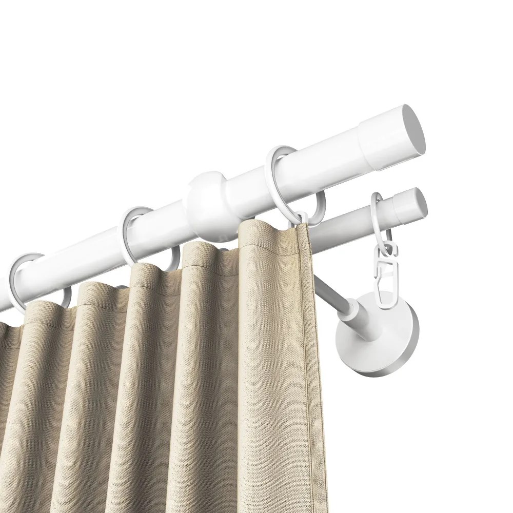 Карниз двухрядный кованый УЮТ d25мм 2,8м Белый/Золото