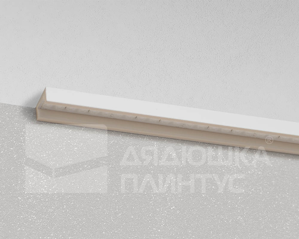 Молдинг из полистирола высокой плотности HI WOOD LB20 20мм х 10мм х 2,0м.Покраска под заказ