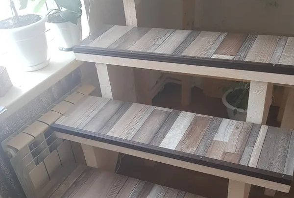 Порог угловой ПУ 01.1800.055 0,9 м Бетон классик