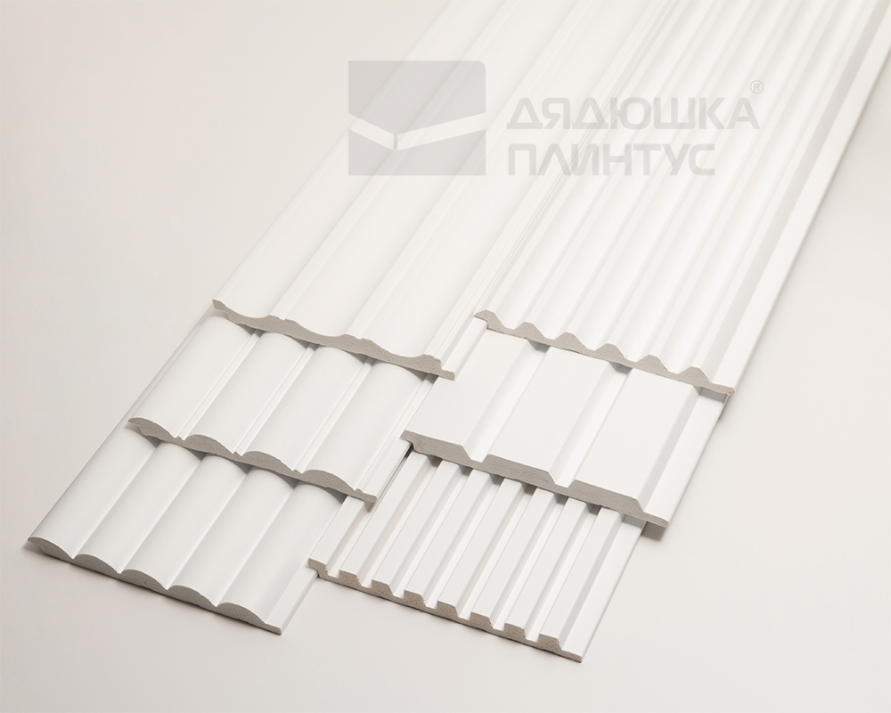 Стеновая панель Волшебная Палочка 104. 2700*120*12 мм Белая под покраску