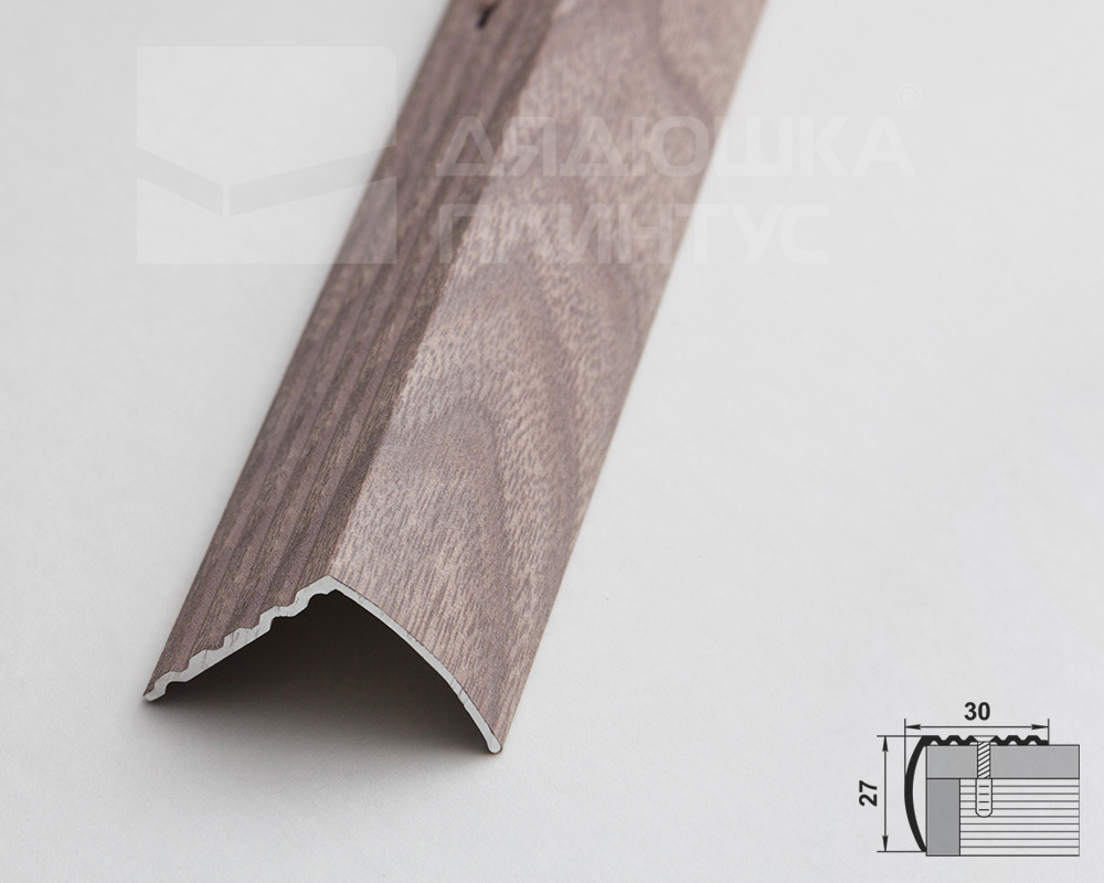 Порог угловой ПУ 04.900.045 Дуб дымчатый