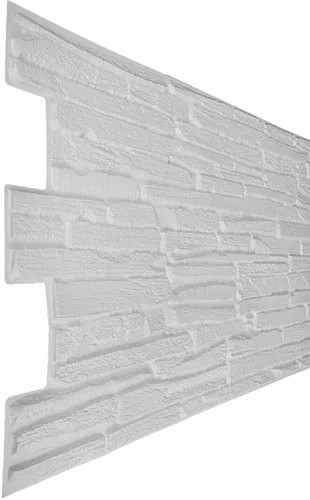 Панель ПВХ ГРЕЙС 980*500 10шт/уп Сланец Кварцит белый. Цена указана за 4,9 м²