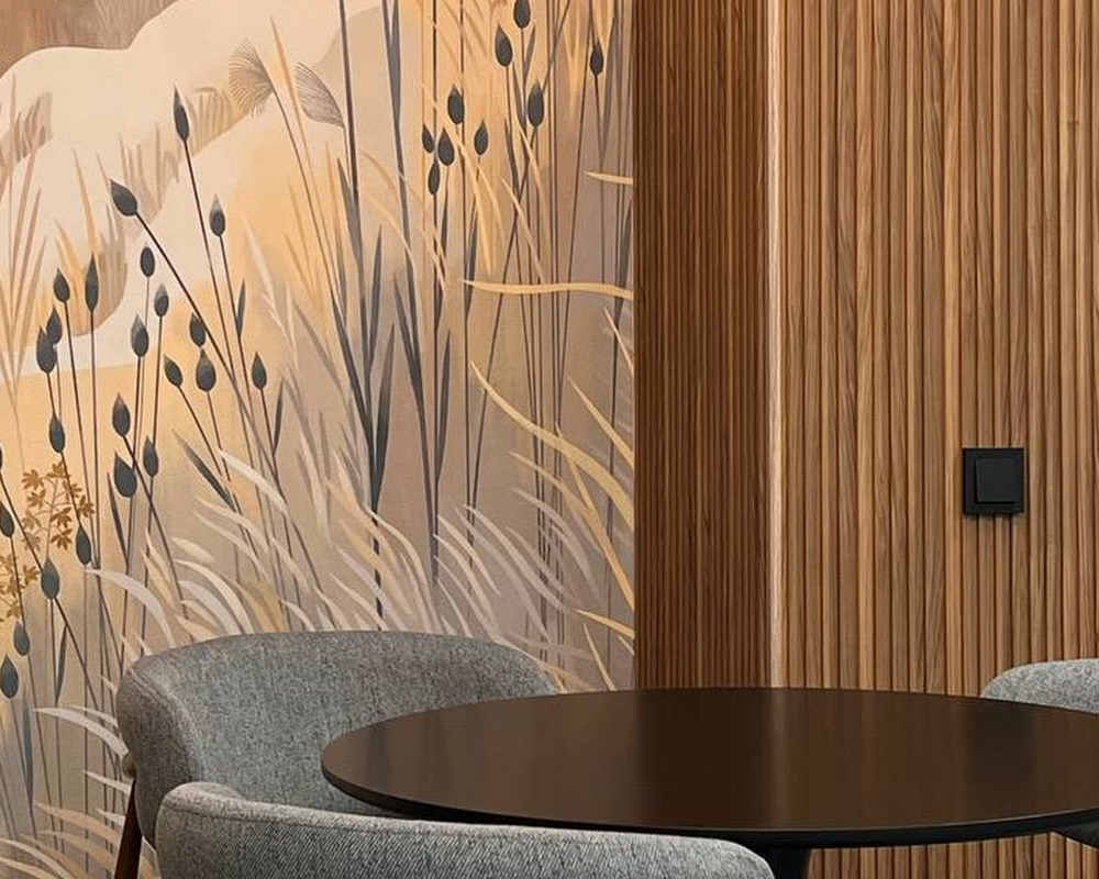 Панель МДФ ACUPAN 61.08.122501.94 трапеция 12х122х2760 мм Эльм коричневый