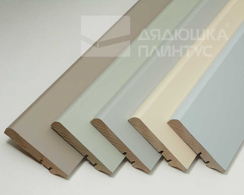 Плинтус МДФ Волшебная палочка 81402 81мм 2,4м.  Окрашенная. RAL 9003