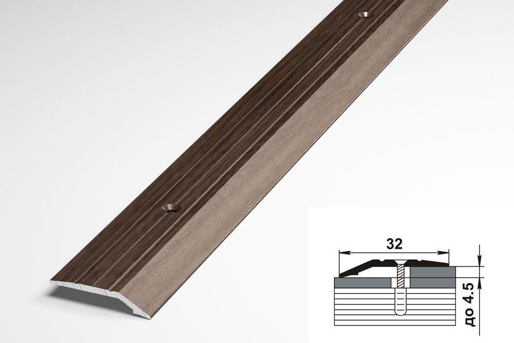 Порог разноуровневый ПР 03.900.061 Дуб мокко