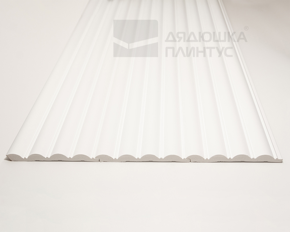 Стеновая панель Волшебная Палочка 105. 2700*120*12 мм Белая под покраску