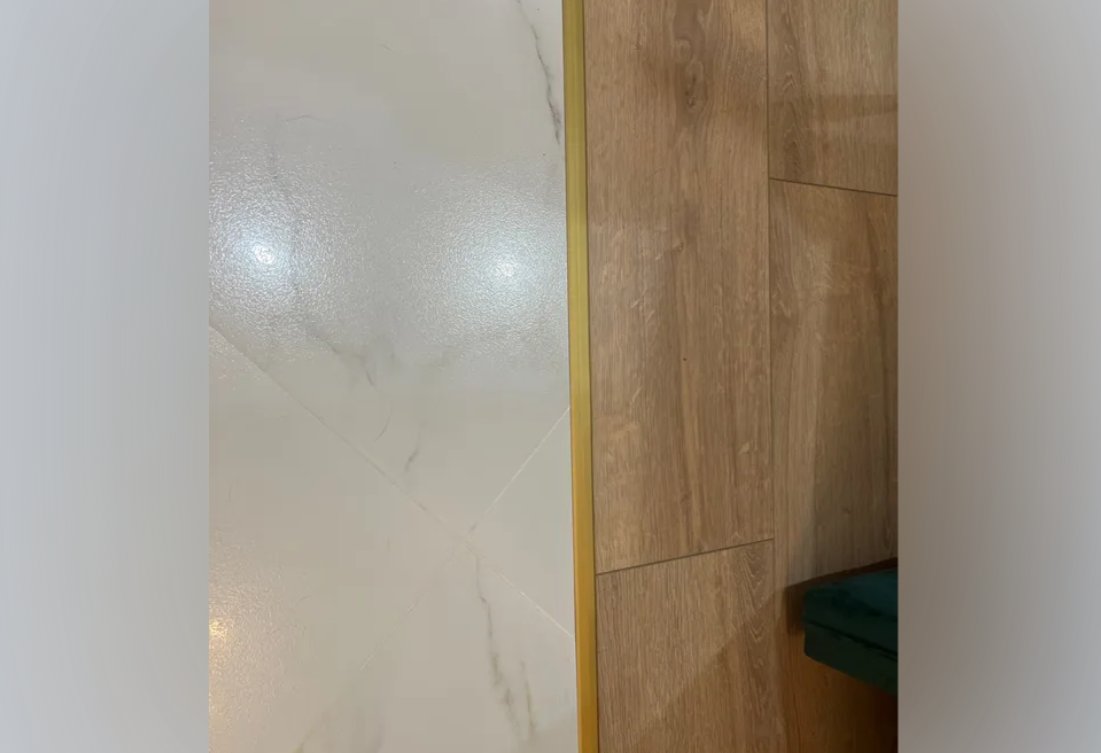 PVS91-16 Профиль Т-образный нержавеющая сталь Песок матовый 20мм х 2.7м