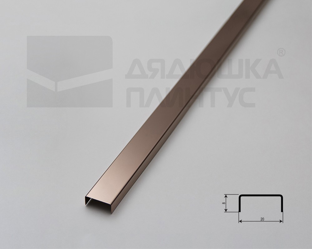 Профиль П-образный Волшебная палочка MSPP 04-8.2700 Шампань блестящая