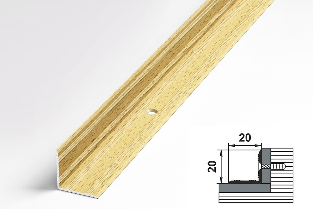 Порог угловой ПУ 05-1.900.043 Бук кантри