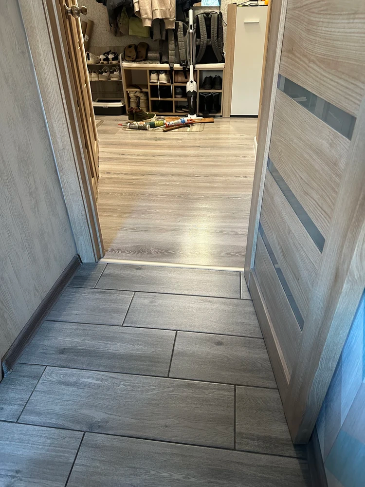 Порог разноуровневый ПР 06.1800.2R102 Ольха серая