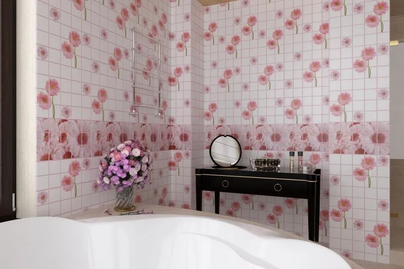 Панель ПВХ ГРЕЙС 964*484 10шт/уп Плитка Сирень. Цена указана за 4,67 м²