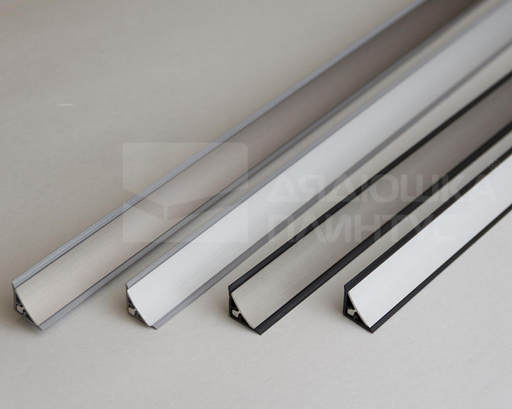 Алюминиевый плинтус для столешницы AP860 1414х3,0 инокс (фур-ра 494-203) (8)