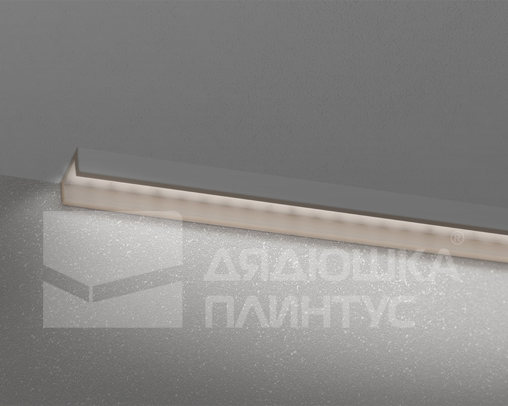 Молдинг из полистирола высокой плотности HI WOOD LB20 20мм х 10мм х 2,0м.Покраска под заказ