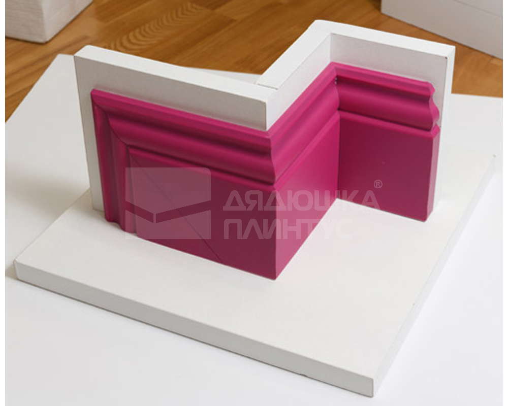 Плинтус из полистирола высокой плотности NMC Wallstyl FO2 Белый