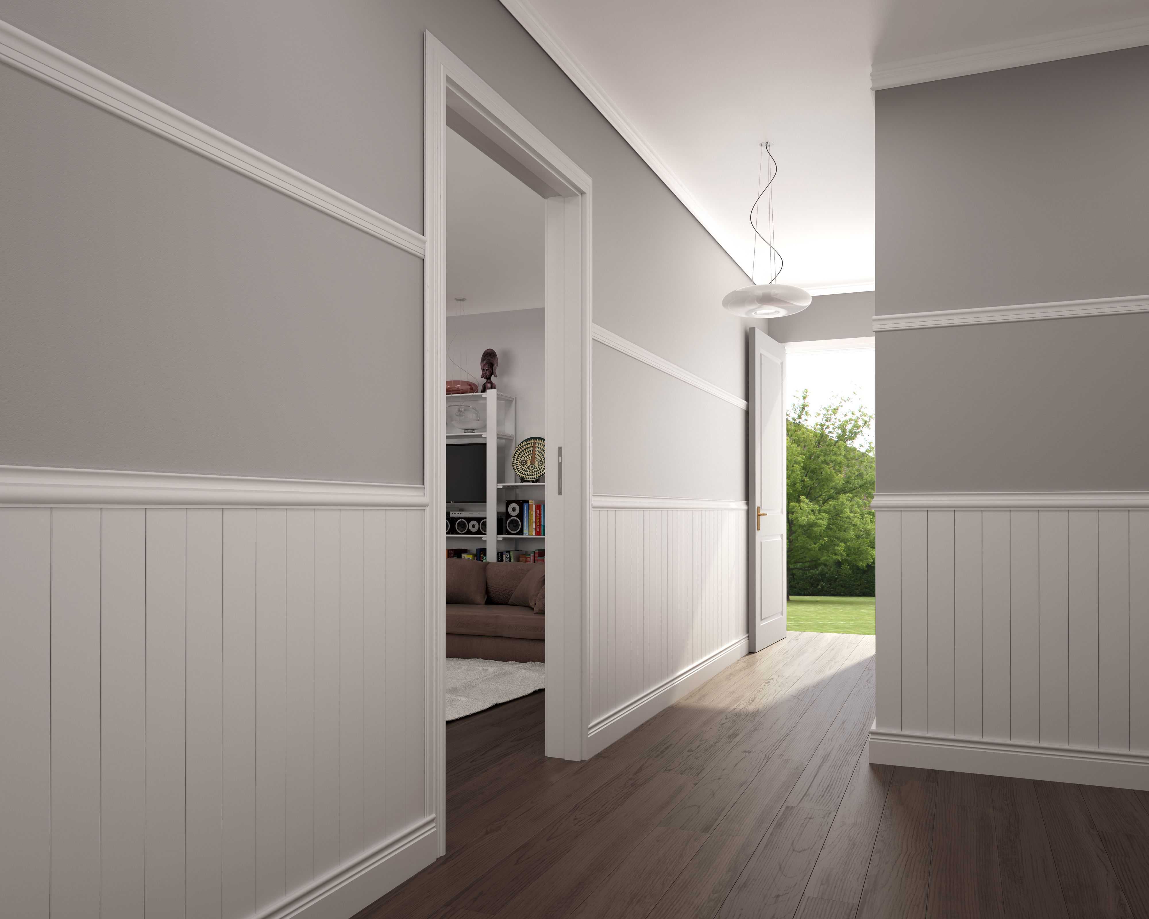 Плинтус МДФ Smartprofile Глосс 100E Белый