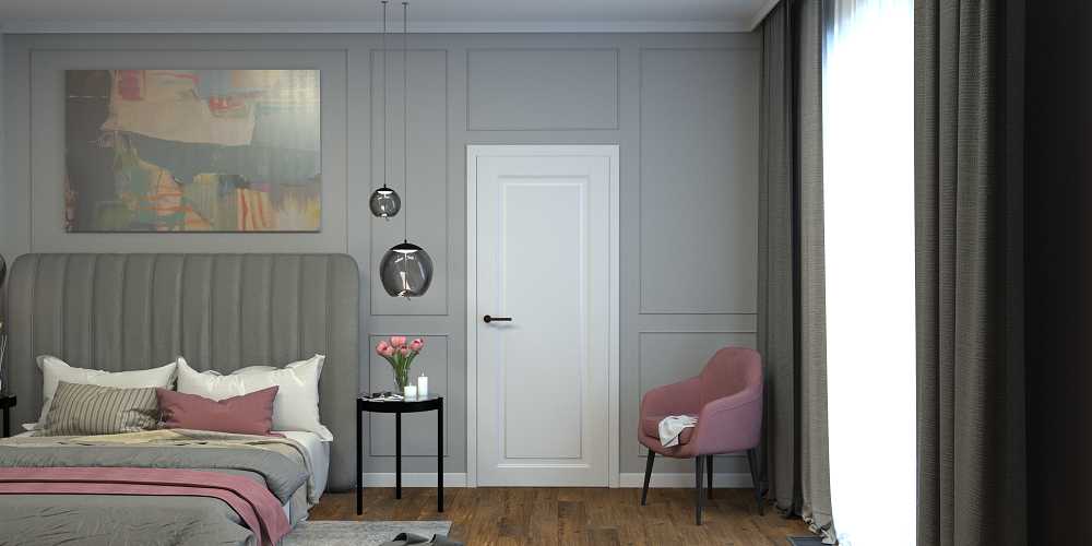 Плинтус МДФ Волшебная палочка 81402 81мм 2,4м. Окрашенная. NCS 1000N