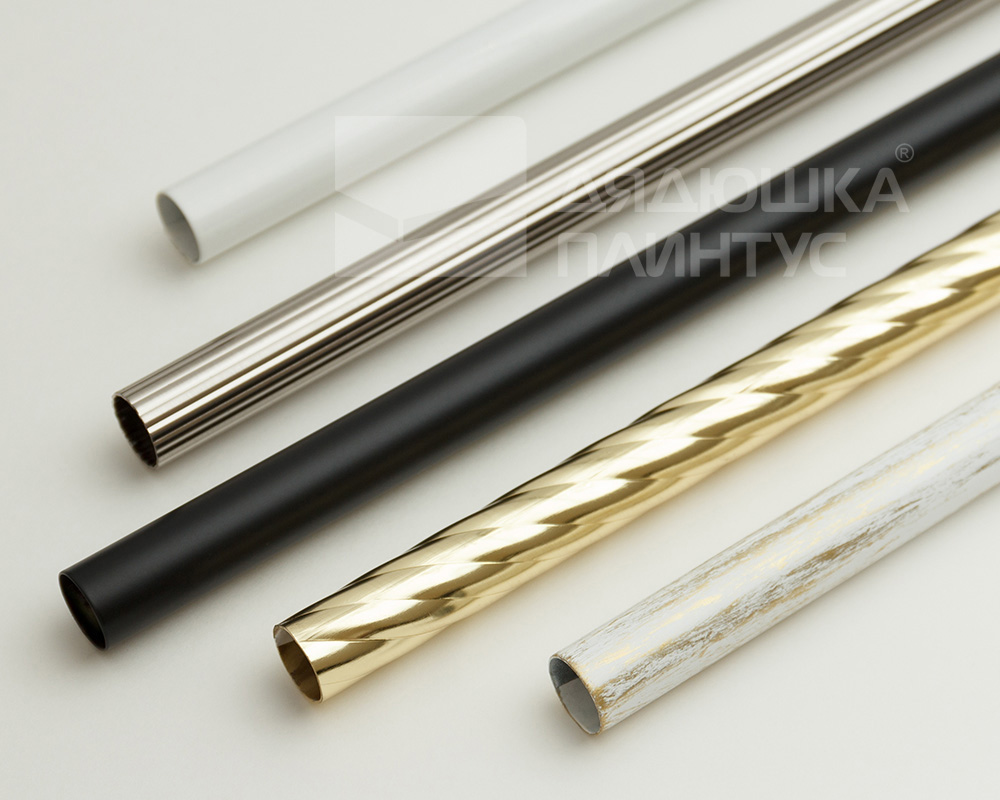 Карниз двухрядный кованый УЮТ D25мм 1,8м Черный