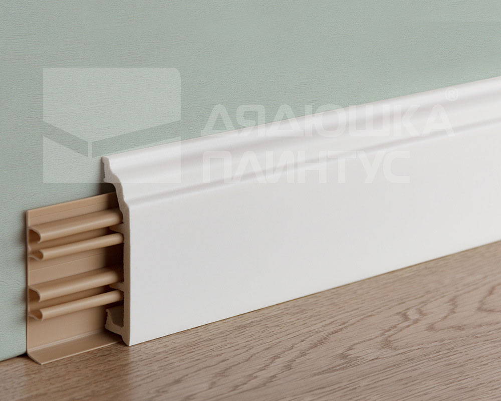 Клипса монтажная для плинтуса ПВХ Рико Колор HSP 80 мм