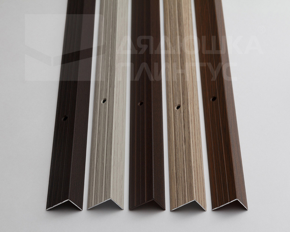 Порог угловой ПУ 03.900.106 Ясень белый